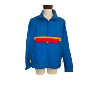 Vintage The North Face ½-Zip Pullover Windbreaker 90s Blue Men’s Large